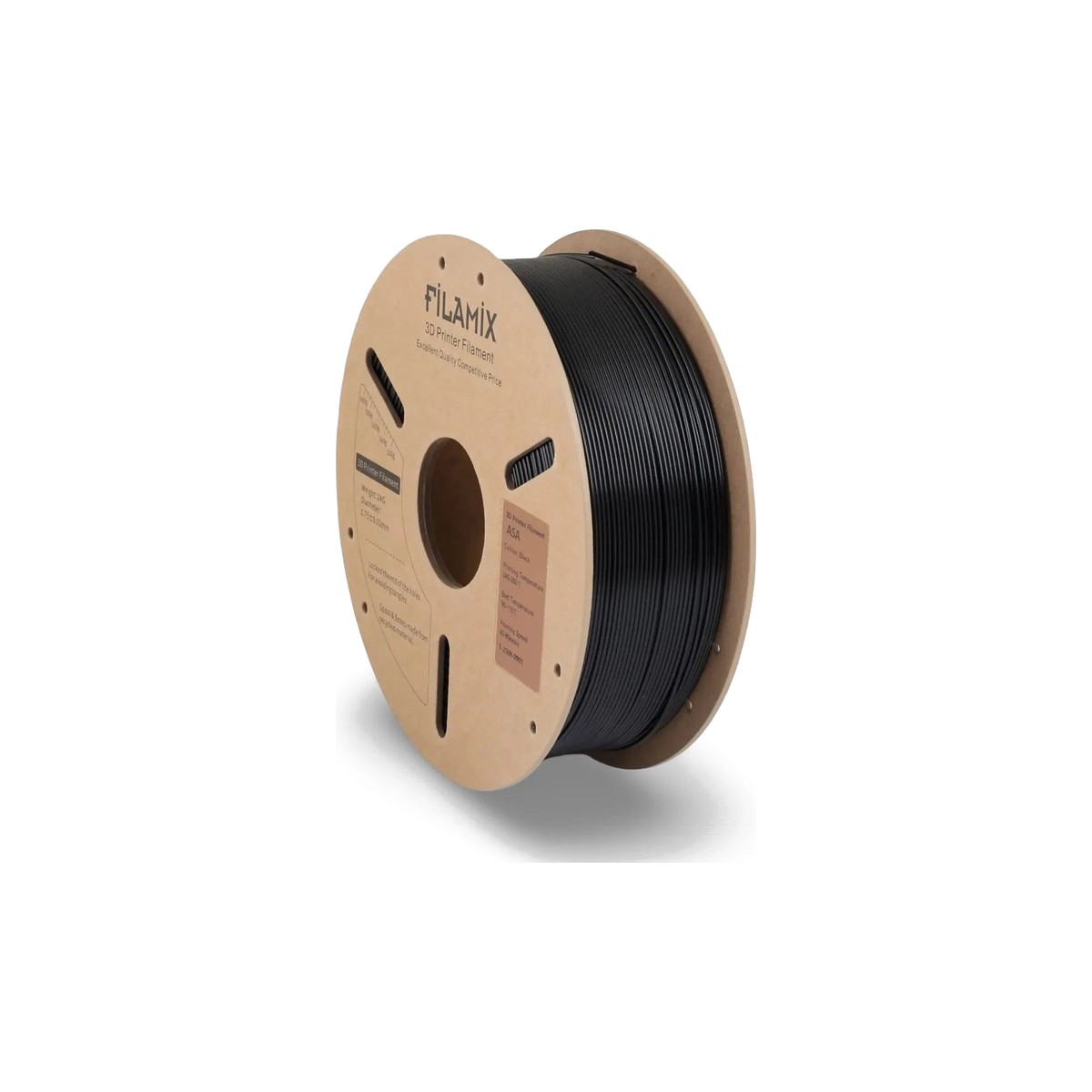 Filamix ASA Filament 1.75mm 1kg Siyah