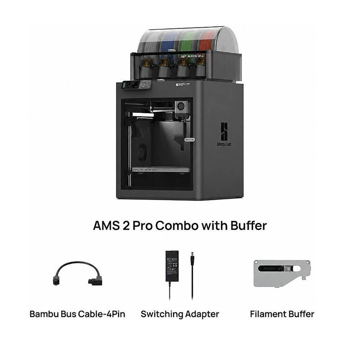 Bambu Lab P1S AMS 2 Pro 3D Yazıcı - Çok Renkli Baskı