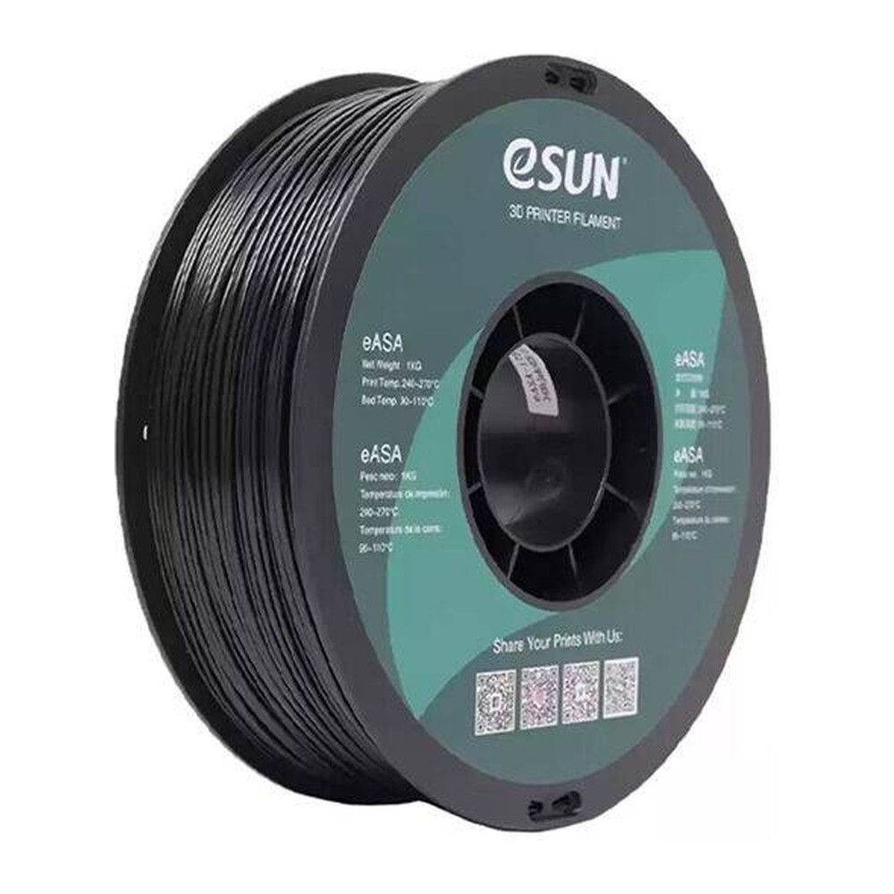 eSUN ASA Filament Siyah 1.75 mm 1 kg makara