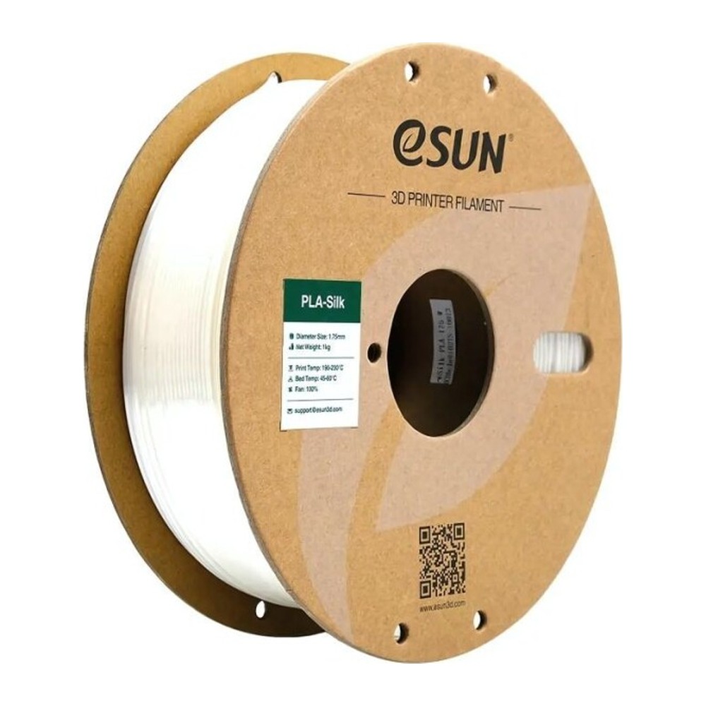 eSUN ePLA-Silk İpek Parlak Filament Beyaz 1.75 mm 1 kg makara