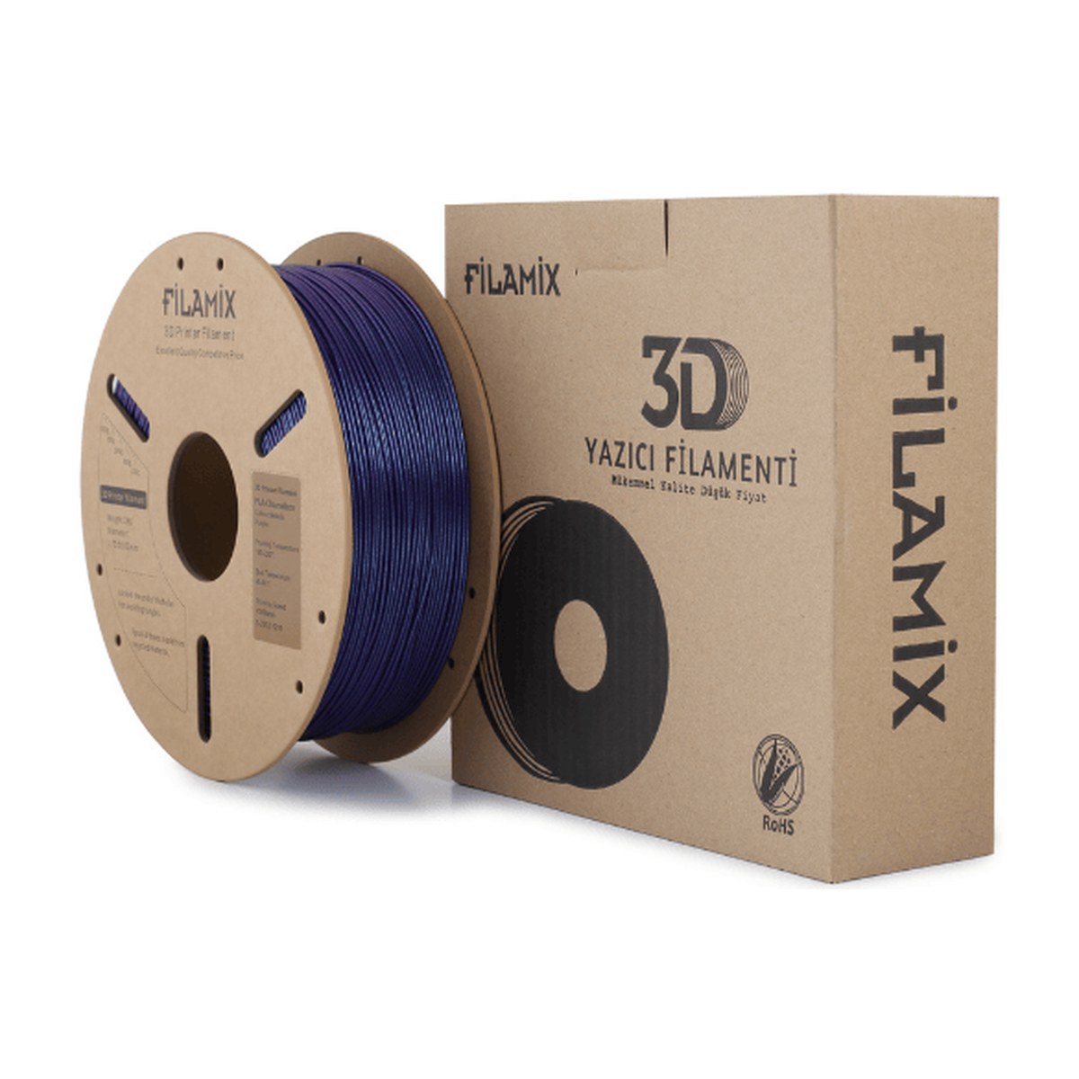 Filamix Chameleon PLA Filament 1.75mm 1kg - Parlak yüzey