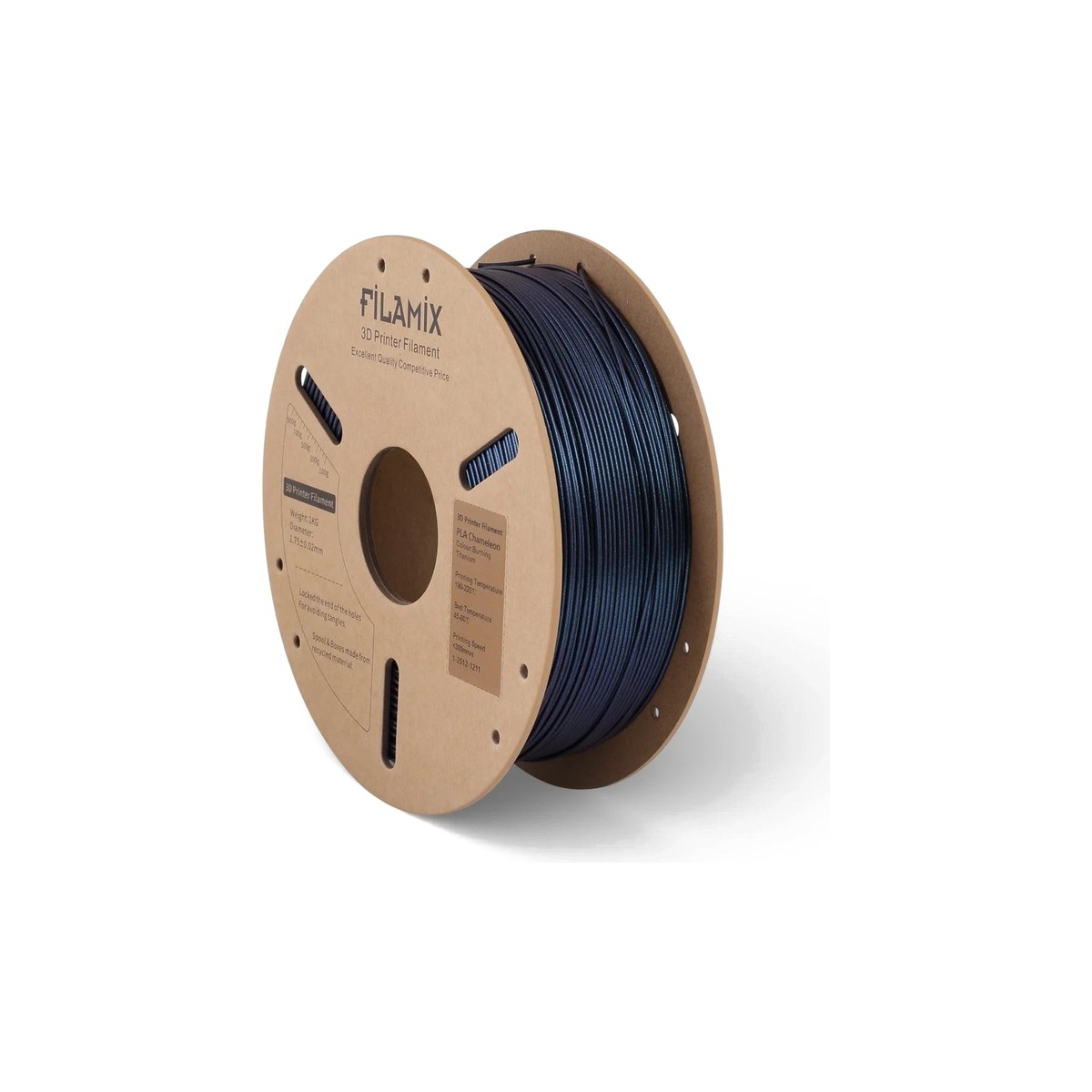 Filamix Chameleon PLA Filament Burnt Titanium