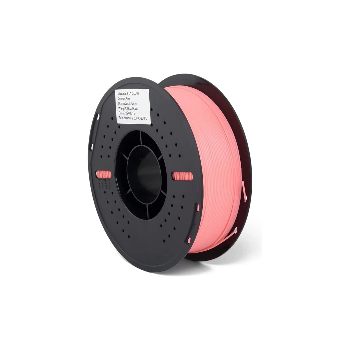 Filamix Glow in the Dark PLA Filament Pink