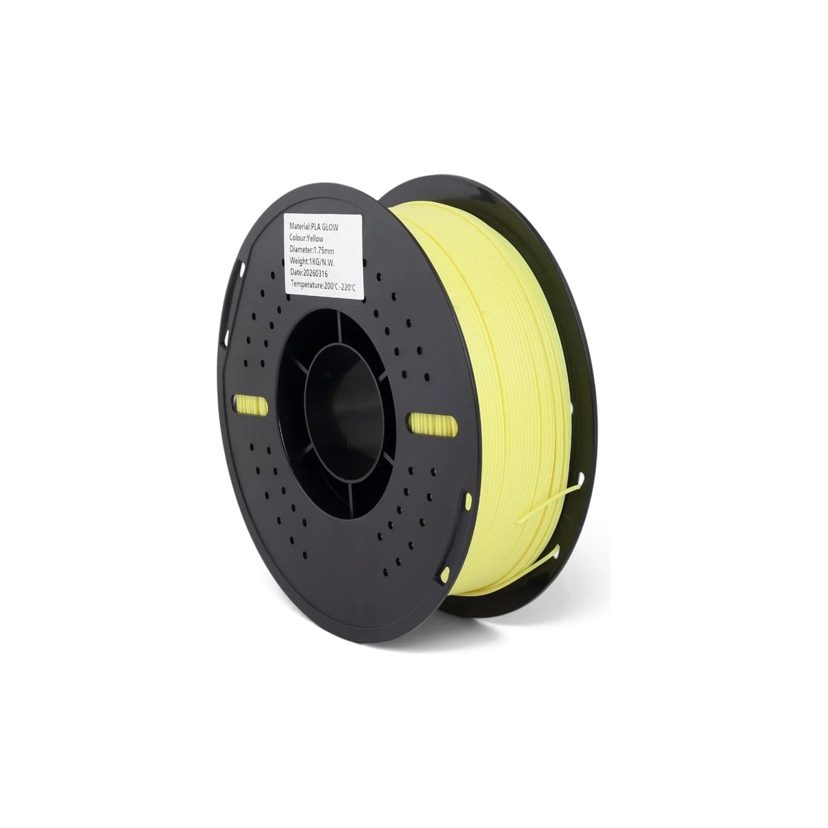 Filamix Glow in the Dark PLA Filament Yellow