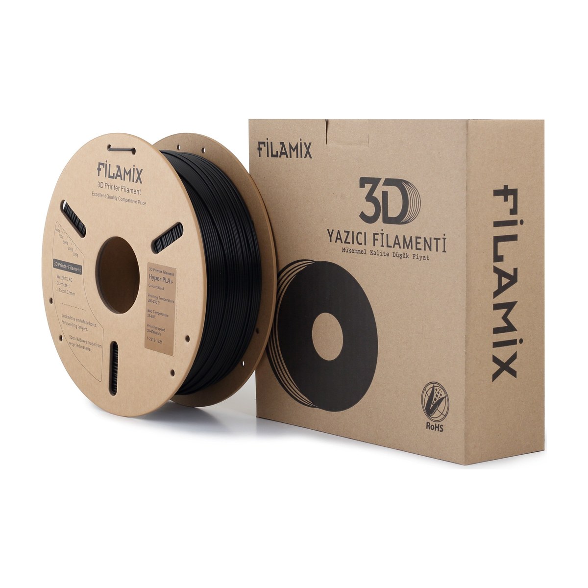 Filamix Hyper Speed PLA+ Filament 1.75mm 1kg - Geniş renk paleti