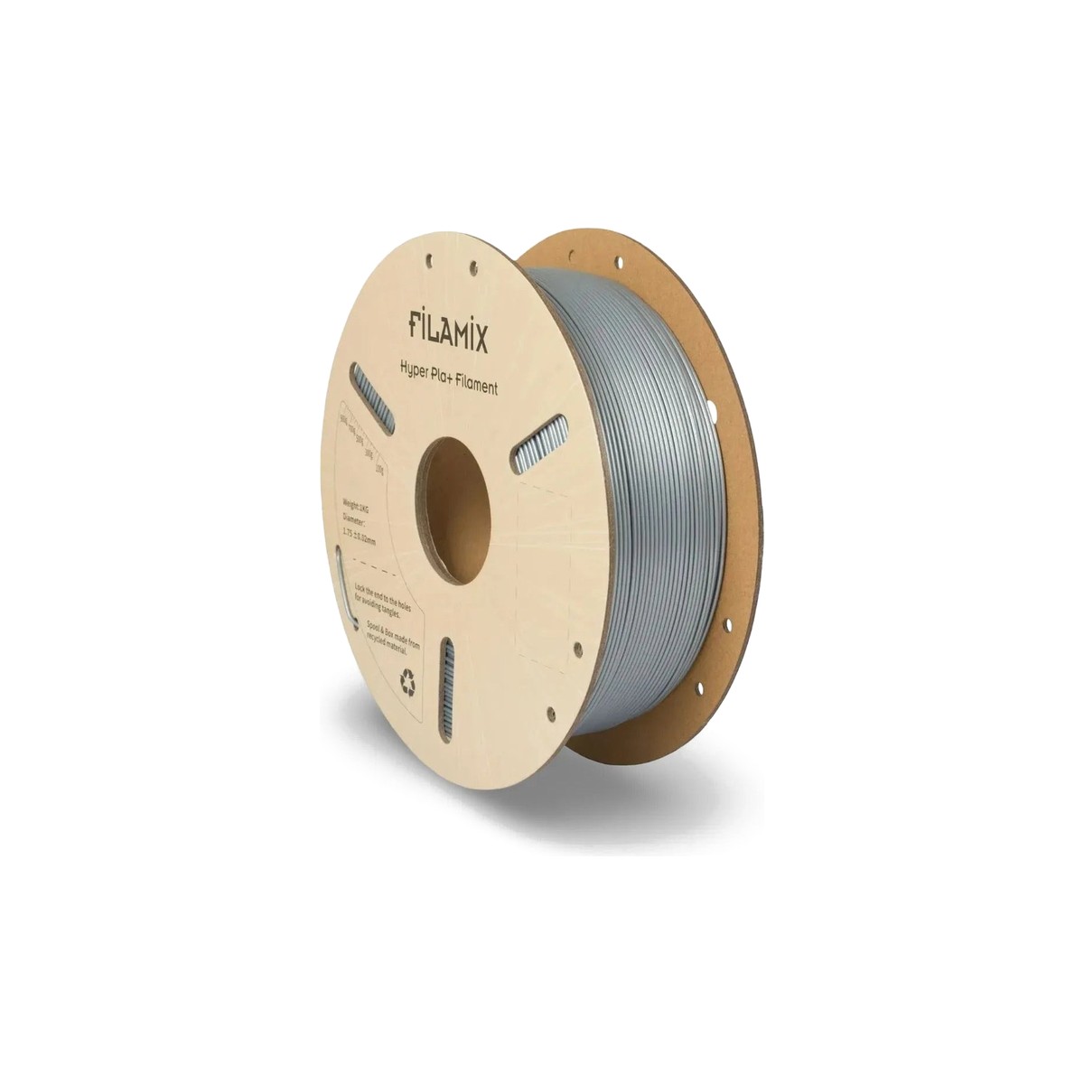 Filamix Hyper Speed PLA+ Filament Silver