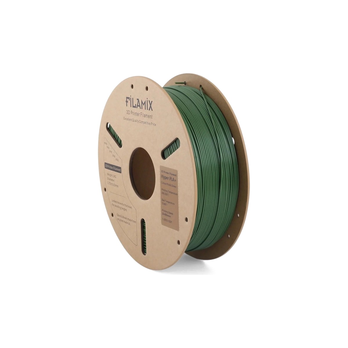 Filamix Hyper Speed PLA+ Filament Khaki Green