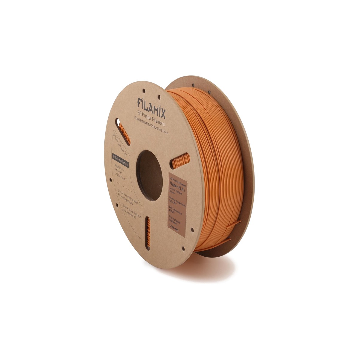 Filamix Hyper Speed PLA+ Filament Reddish Brown