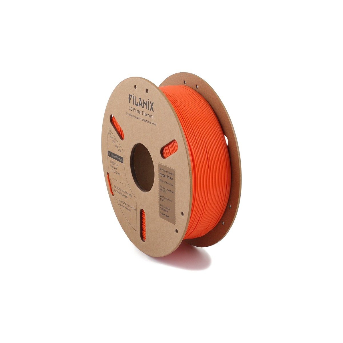 Filamix Hyper Speed PLA+ Filament Orange Red