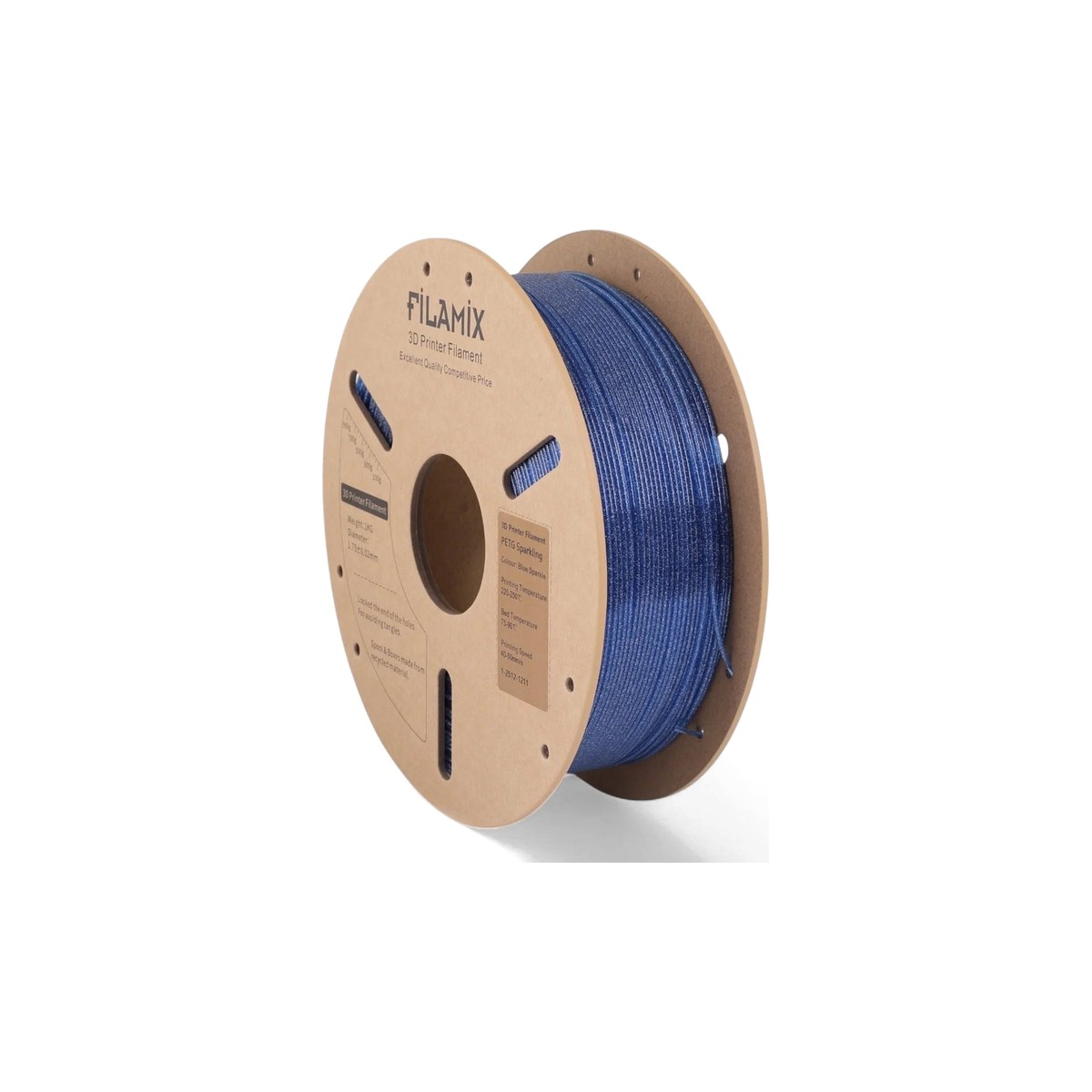 Filamix Glitter PETG Filament Blue