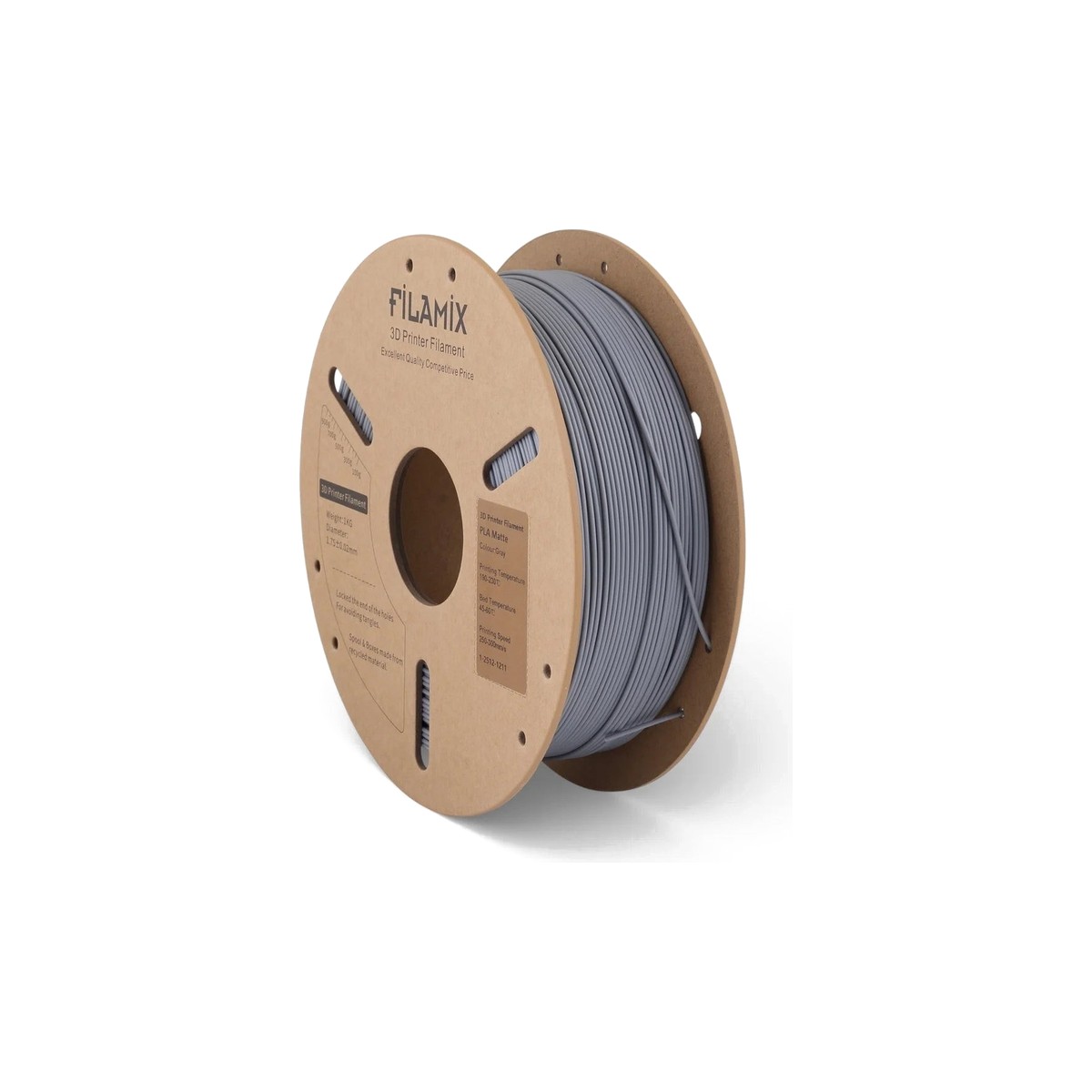 Filamix Matte PLA Filament Gray