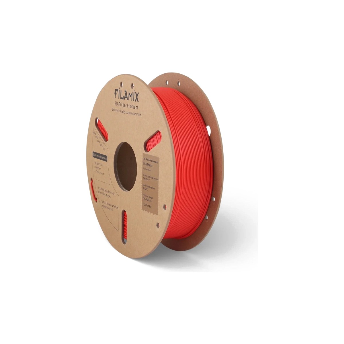 Filamix Matte PLA Filament Red