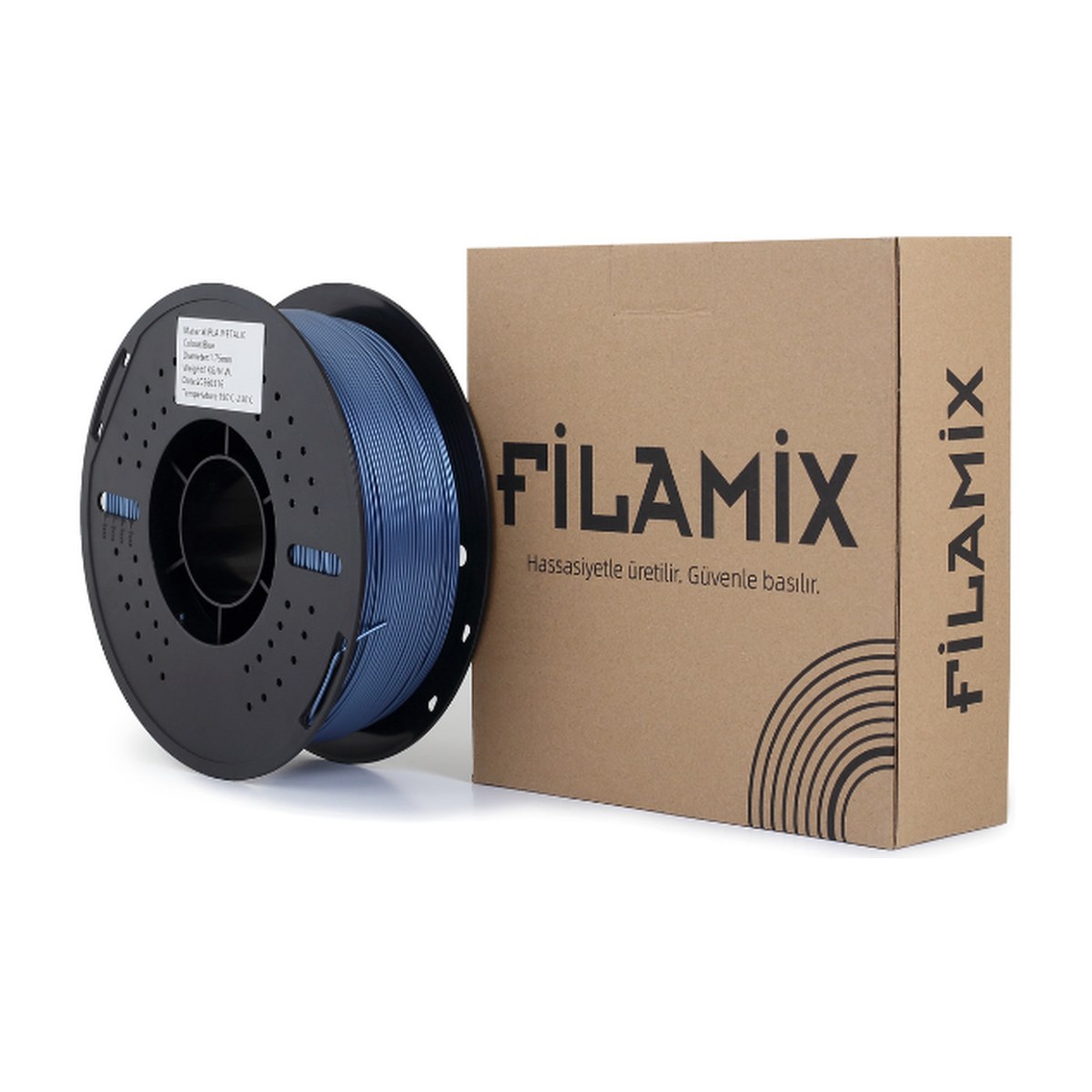 Filamix Metalik PLA Filament 1.75mm 1kg - Metal görünüm