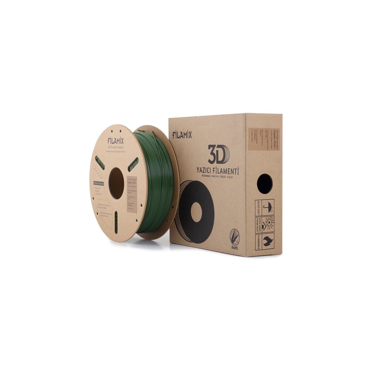 Filamix PLA+ Filament Khaki Green
