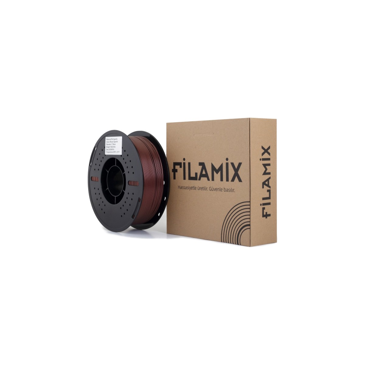 Filamix Sparkle PLA Filament Brown