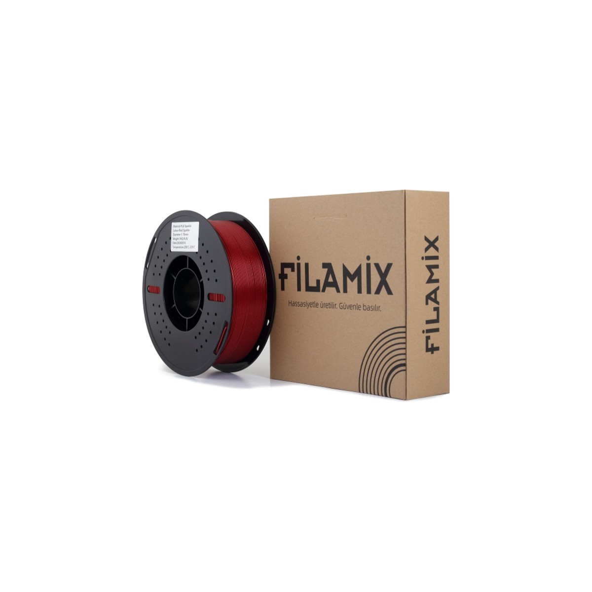 Filamix Sparkle PLA Filament Red