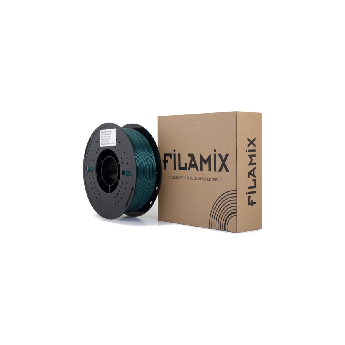 Filamix Sparkle PLA Filament Army Green