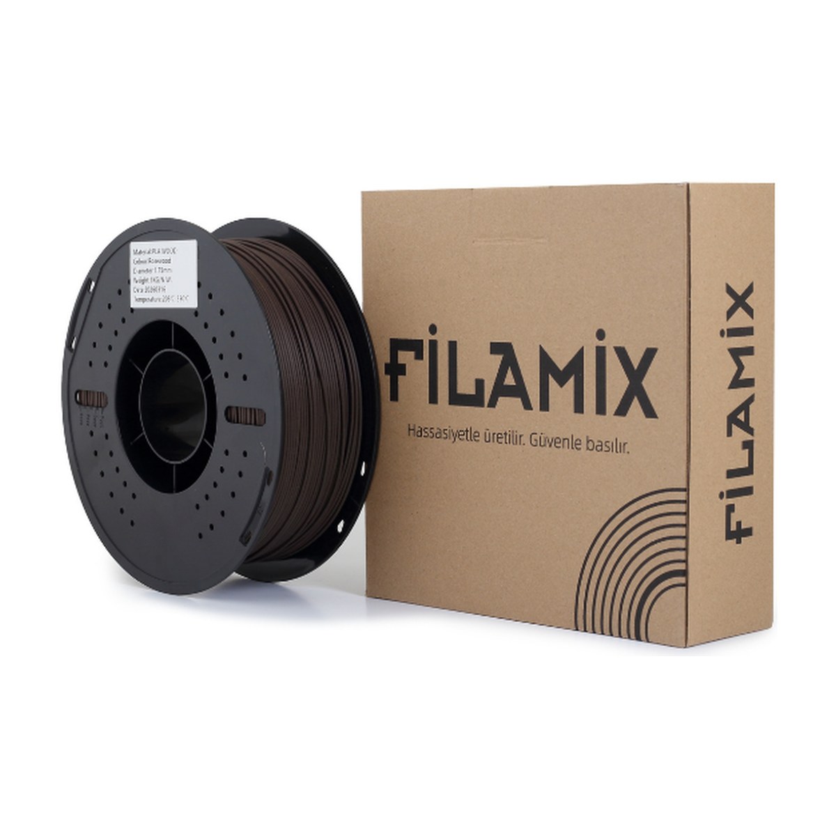 Filamix Wood Ahşap PLA Filament 1.75mm 1kg - Ahşap dokusu