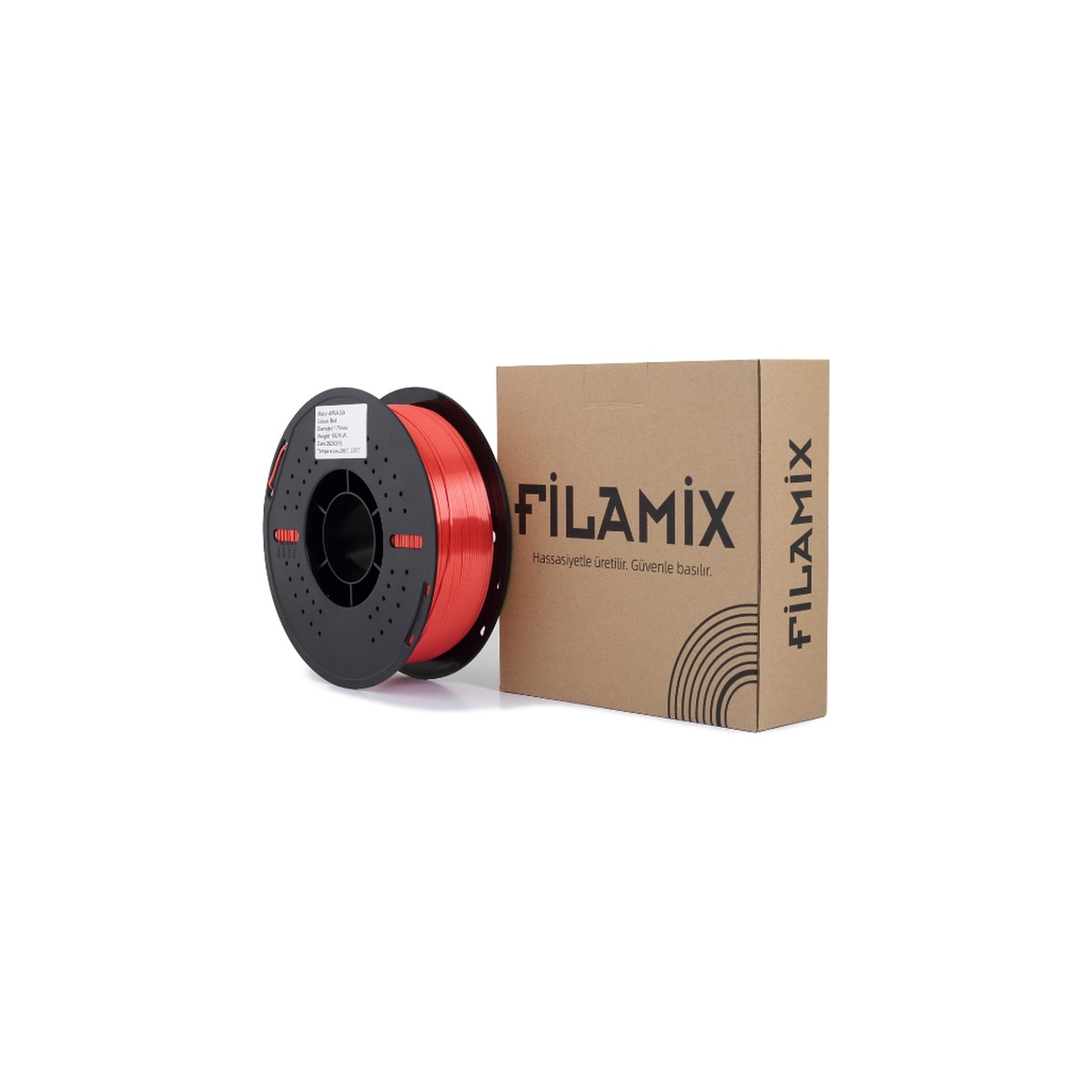 Filamix Silk PLA Filament Red