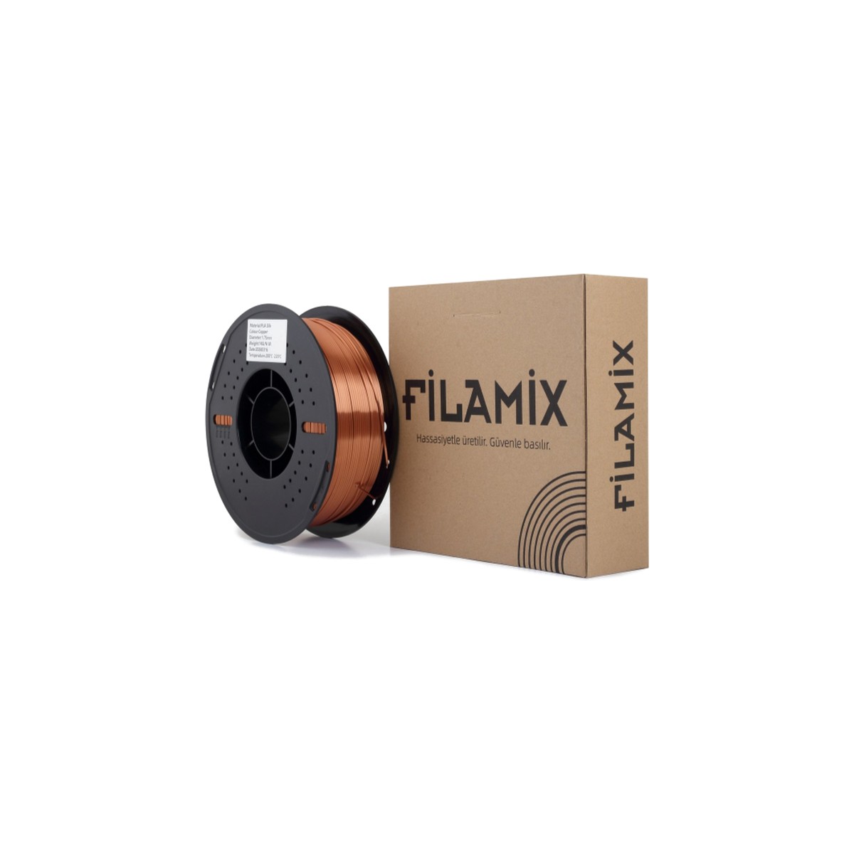 Filamix Silk PLA Filament Copper