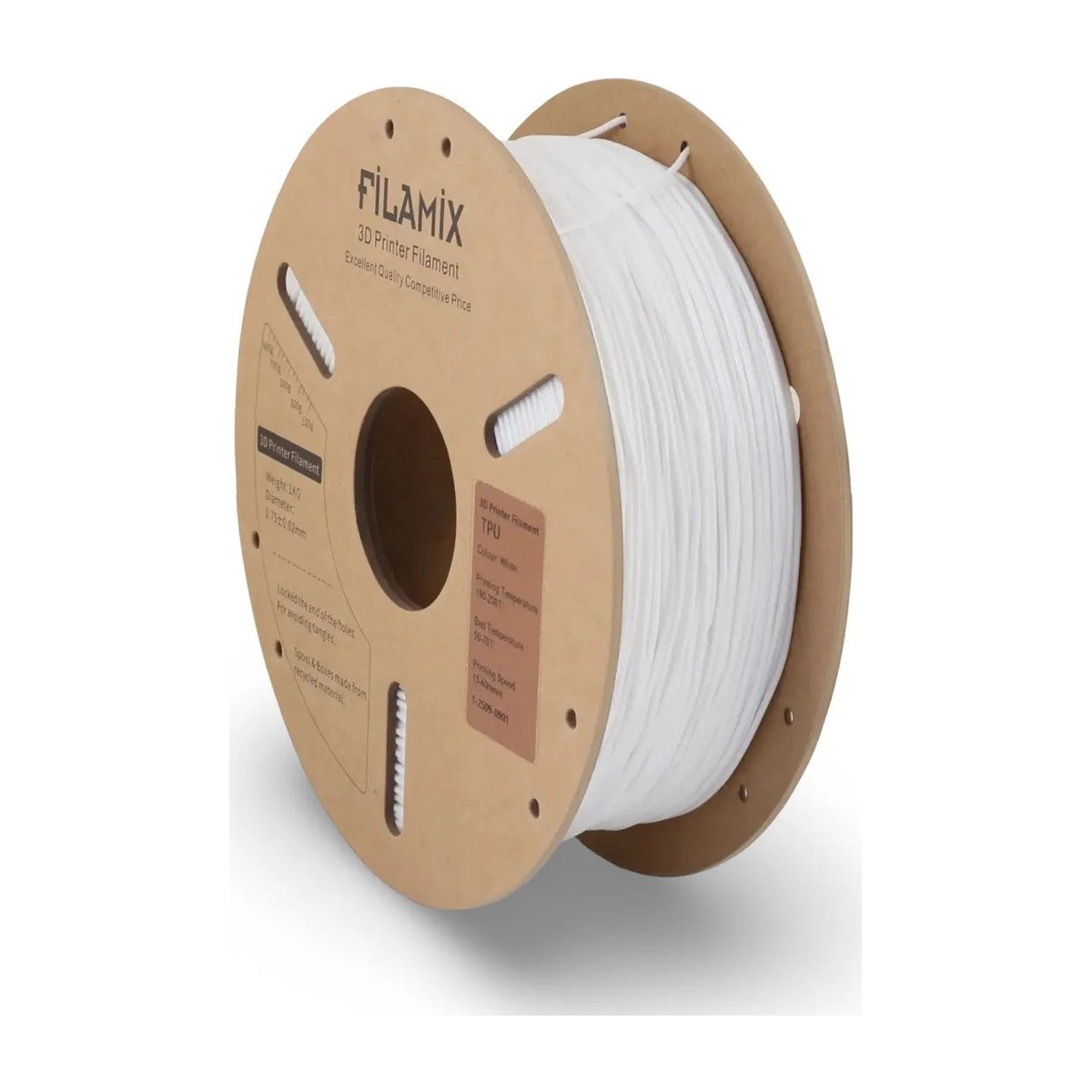Filamix TPU 95A Esnek Filament 1.75mm 1kg - Kontrollü baskı