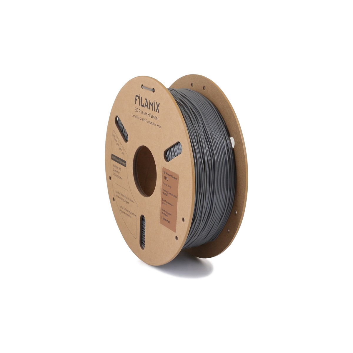 Filamix TPU 95A Filament Gray
