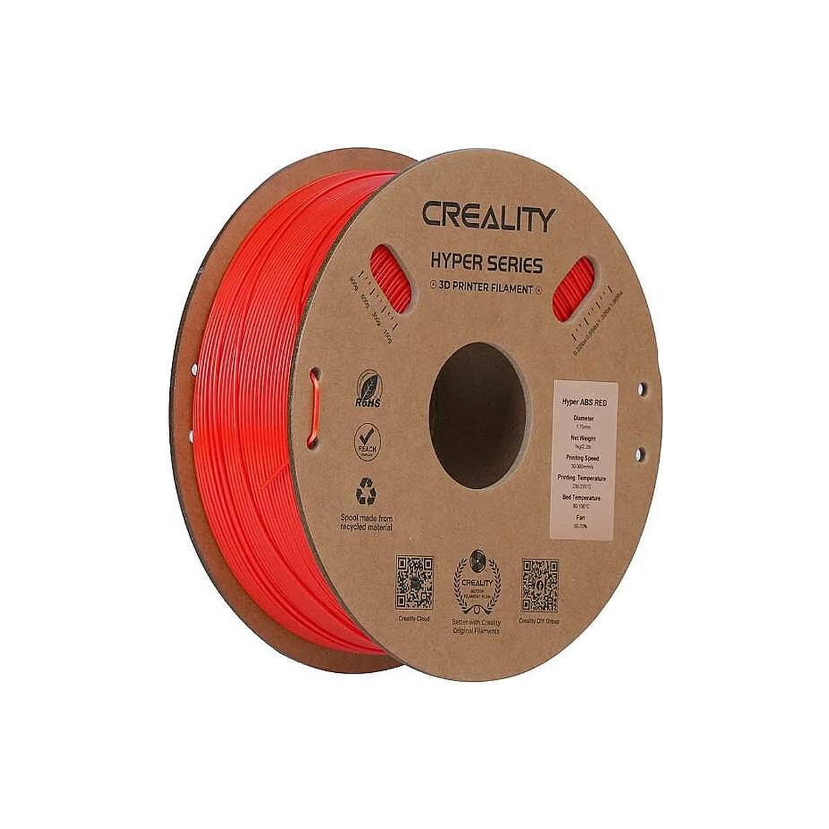 Creality Hyper ABS Filament 1.75mm 1kg - Gerilimi azaltılmış yapı