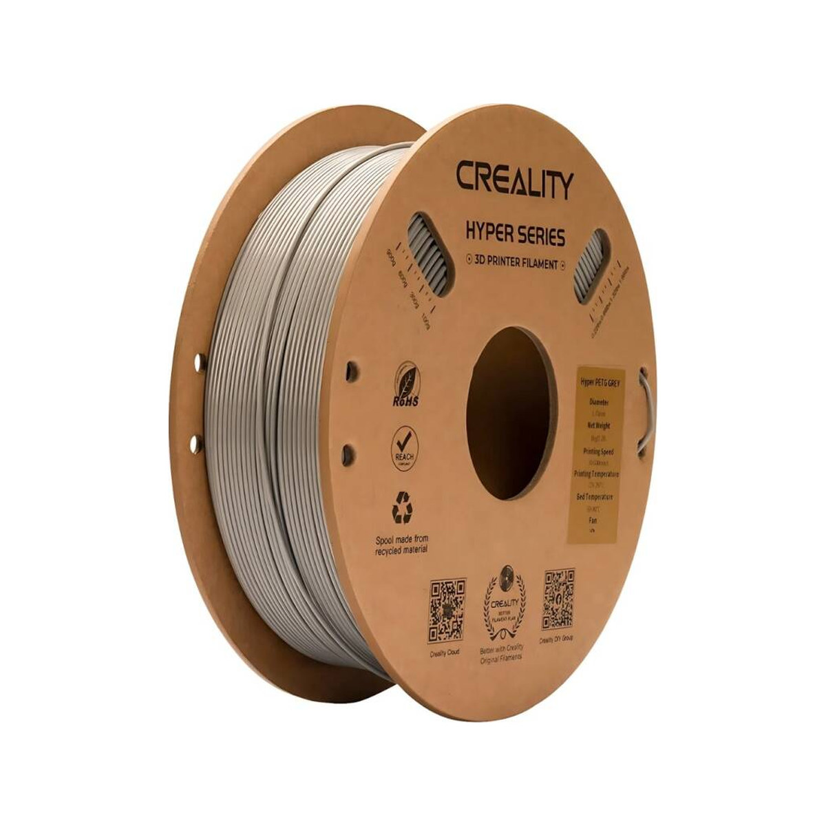 Creality Hyper PETG Filament 1.75mm 1kg Gri