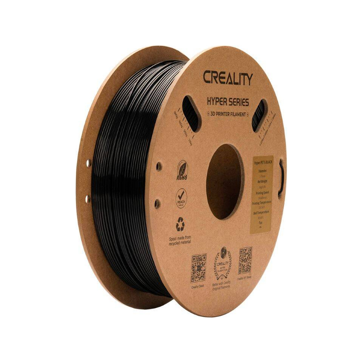 Creality Hyper PETG Filament 1.75mm 1kg Siyah