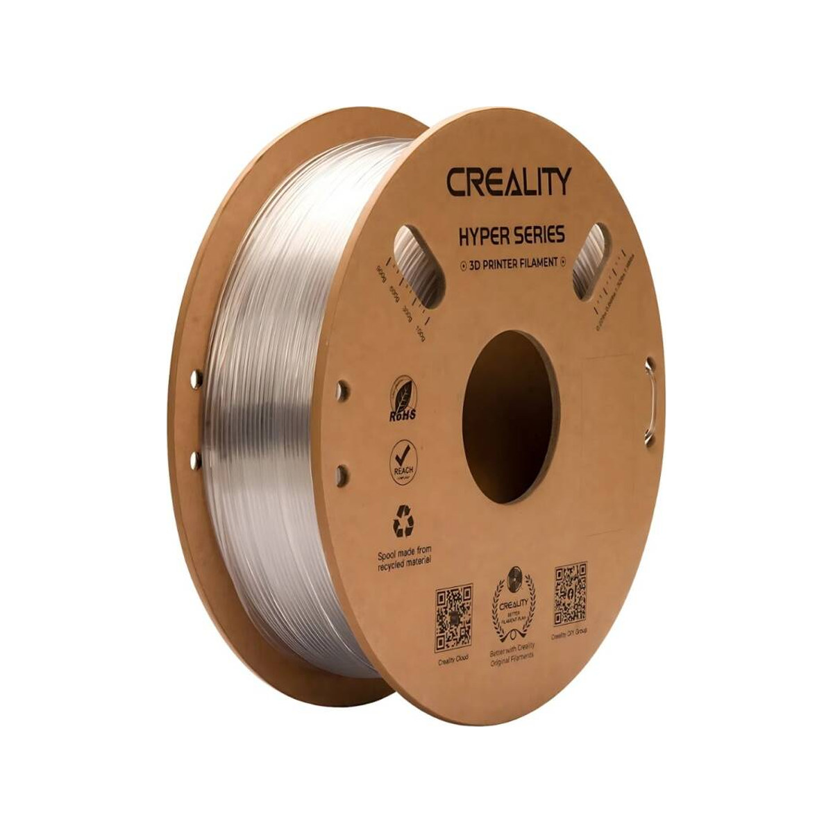 Creality Hyper PETG Filament 1.75mm 1kg Transparan