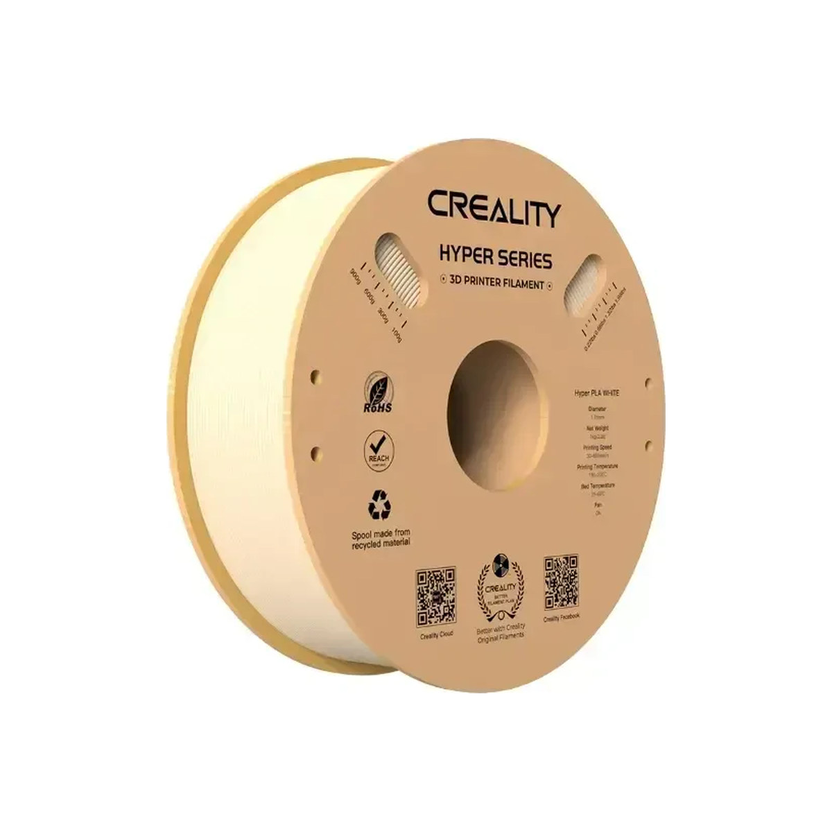 Creality Hyper PLA Filament 1.75mm 1kg Ten Rengi