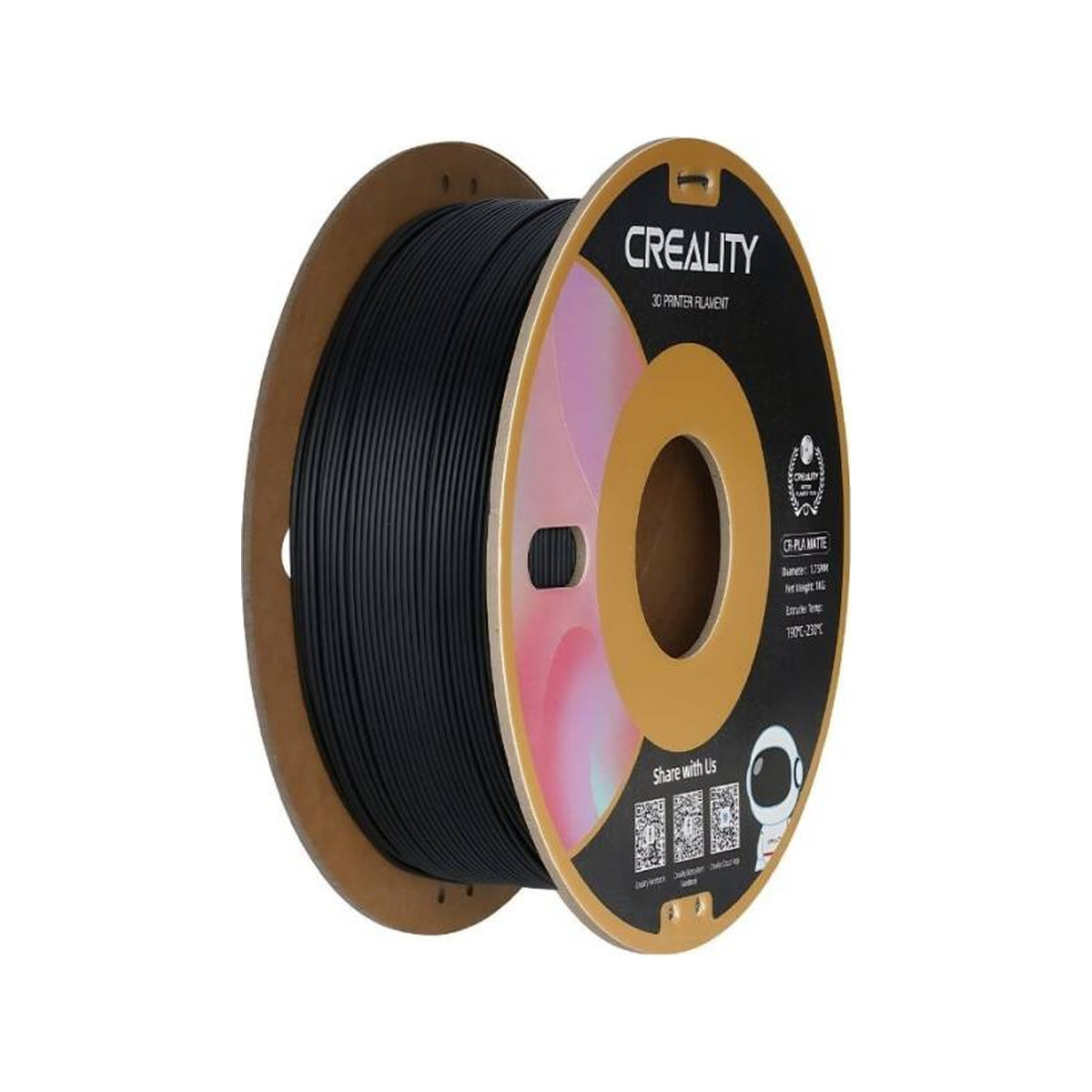 Creality CR-PLA Matte Filament 1.75mm 1kg Siyah