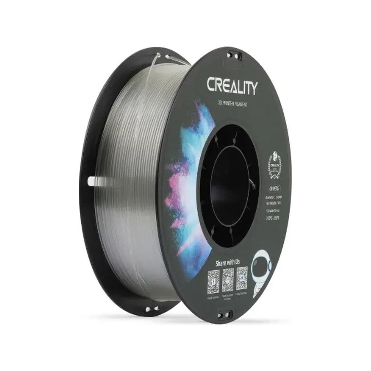 Creality CR-PETG Filament 1.75mm 1kg Transparan