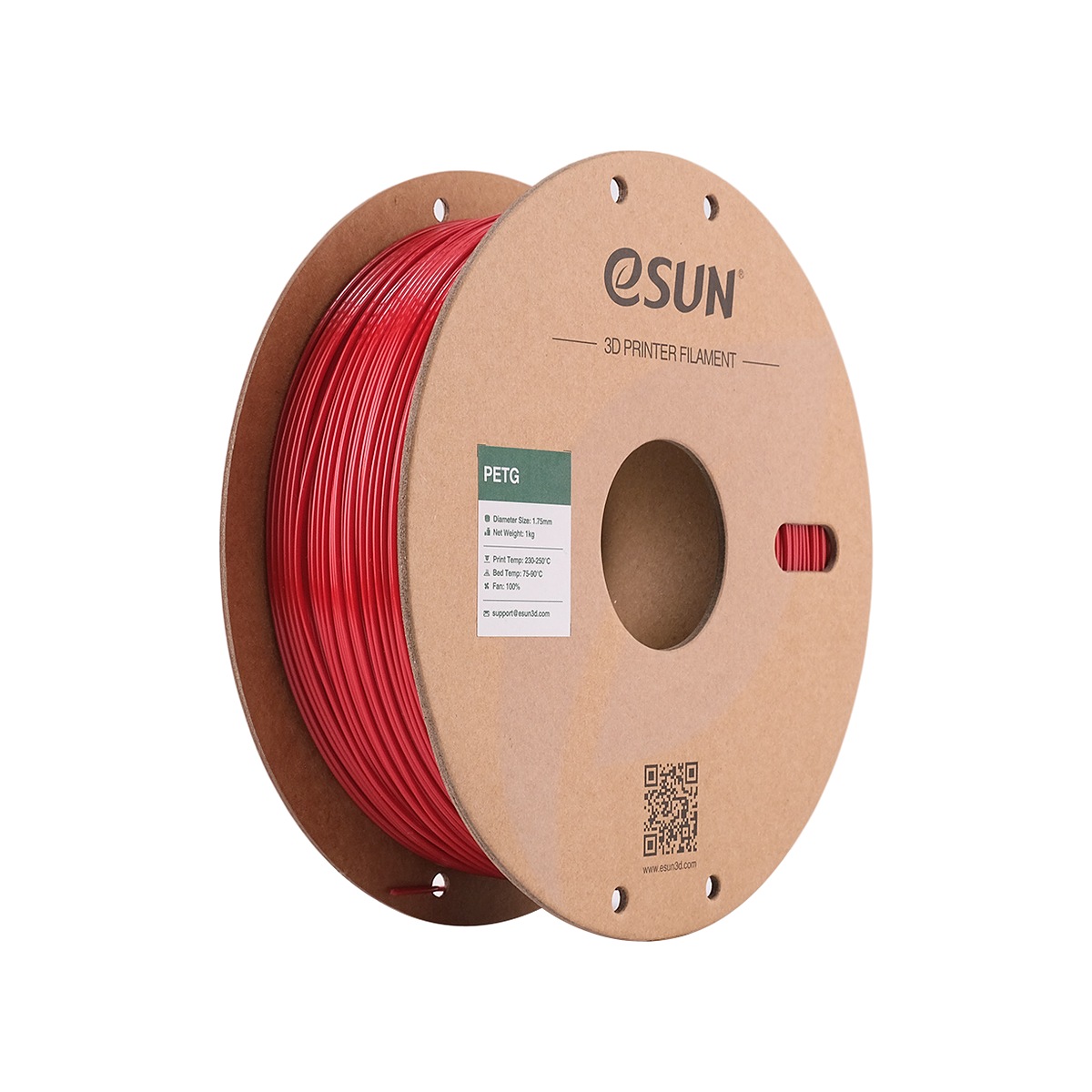 eSUN PETG Filament Fire Engine Red