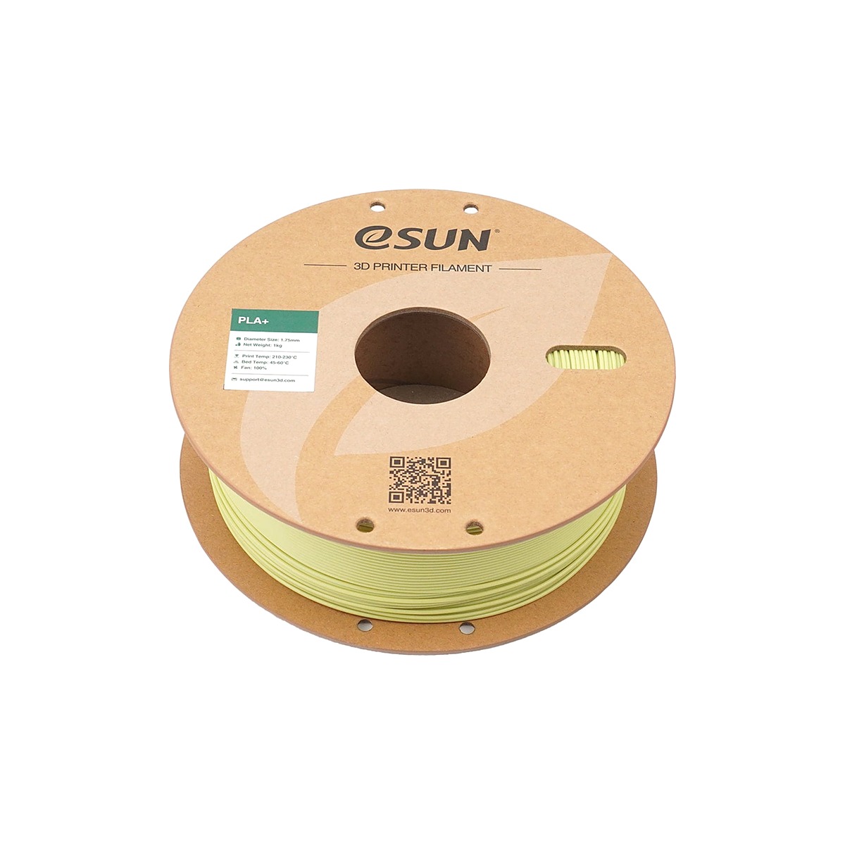 eSUN PLA+ Filament Mustard Green - makara
