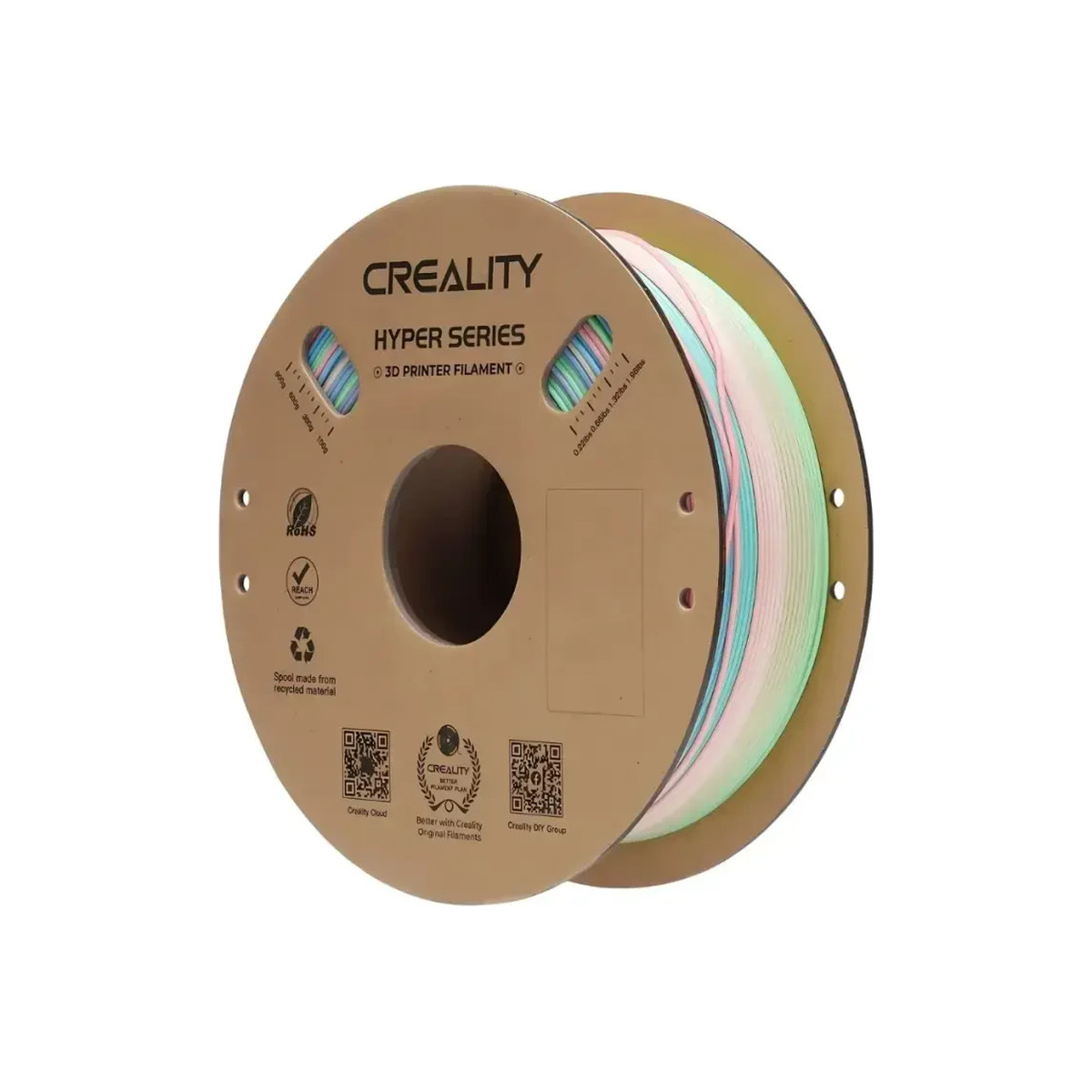 Creality Hyper PLA Rainbow Filament 1.75mm 1kg