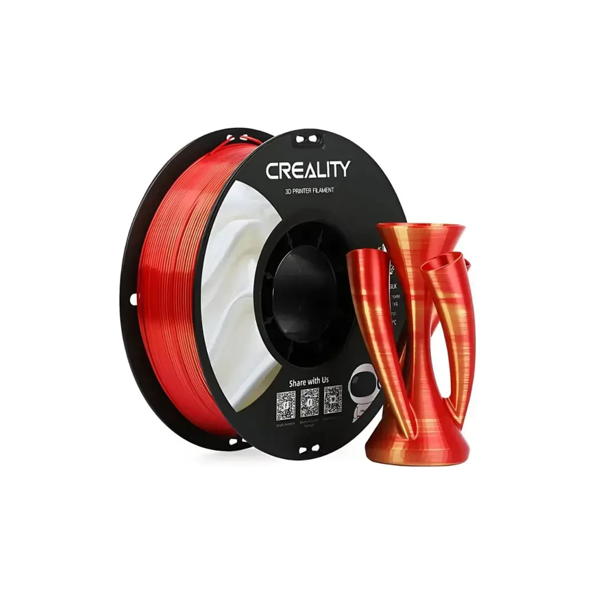 Creality CR-PLA Silk Filament 1.75mm 1kg - İki renk bir arada