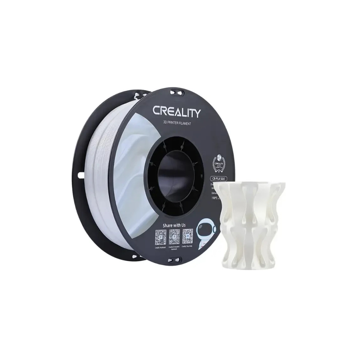 Creality CR-PLA Silk Filament 1.75mm 1kg Beyaz