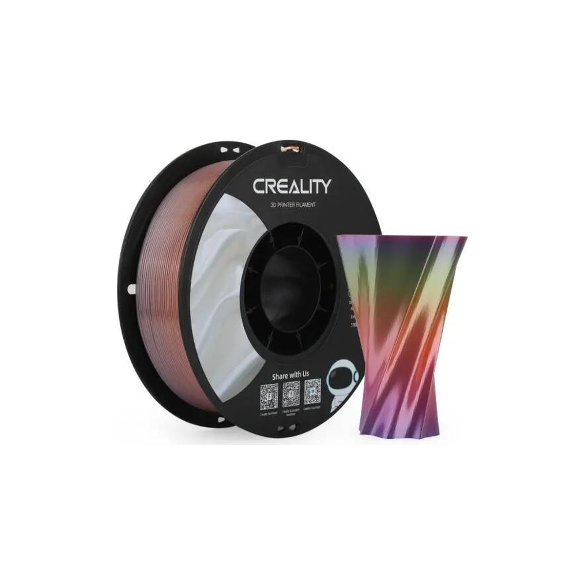 Creality CR-PLA Silk Filament 1.75mm 1kg Gökkuşağı (Rainbow)