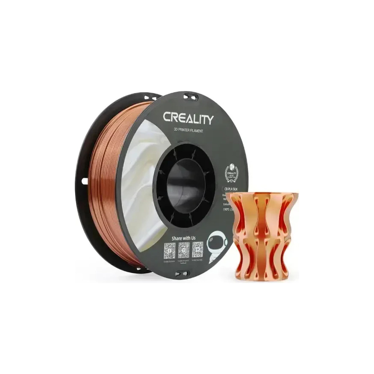 Creality CR-PLA Silk Filament 1.75mm 1kg Kırmızı Bakır