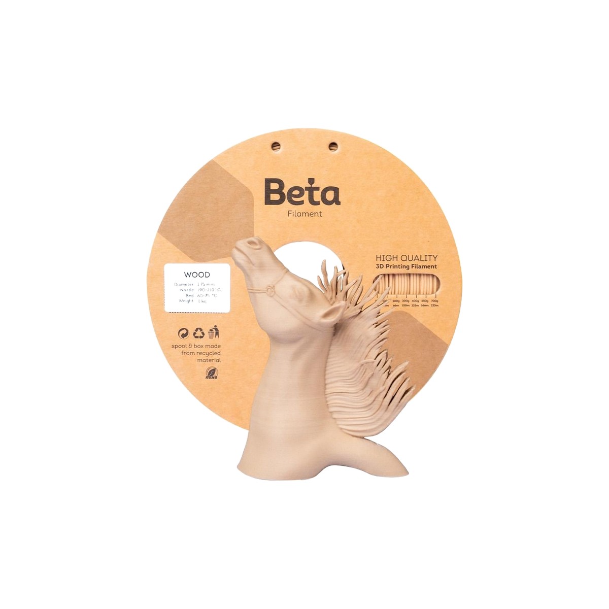 Beta Wood Filament 1.75mm 1kg