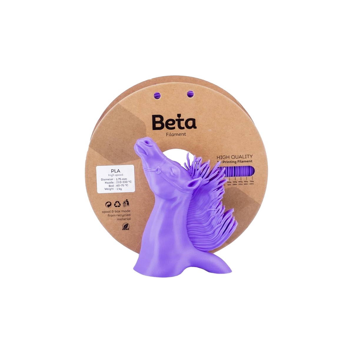 Beta PLA High-Speed Filament 1.75mm 1kg