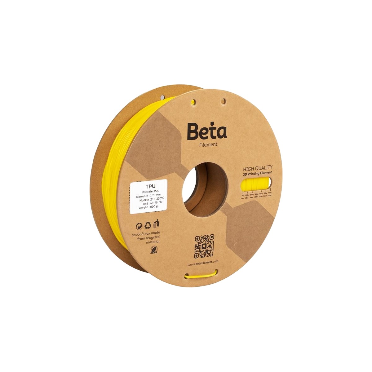 Beta TPU 95A Filament 1.75mm 800g - Esnek yapı