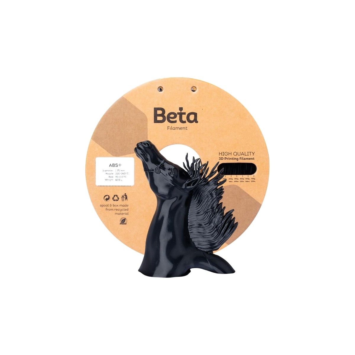 Beta ABS+ Filament 1.75mm 800g - Darbe direnci