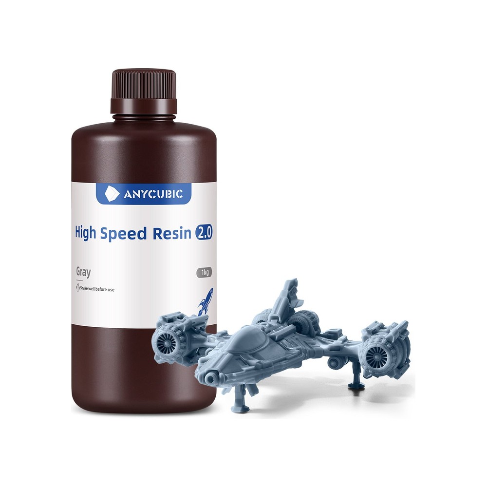 Anycubic High Speed Hızlı Reçine 1kg Gri Gri (2.0)
