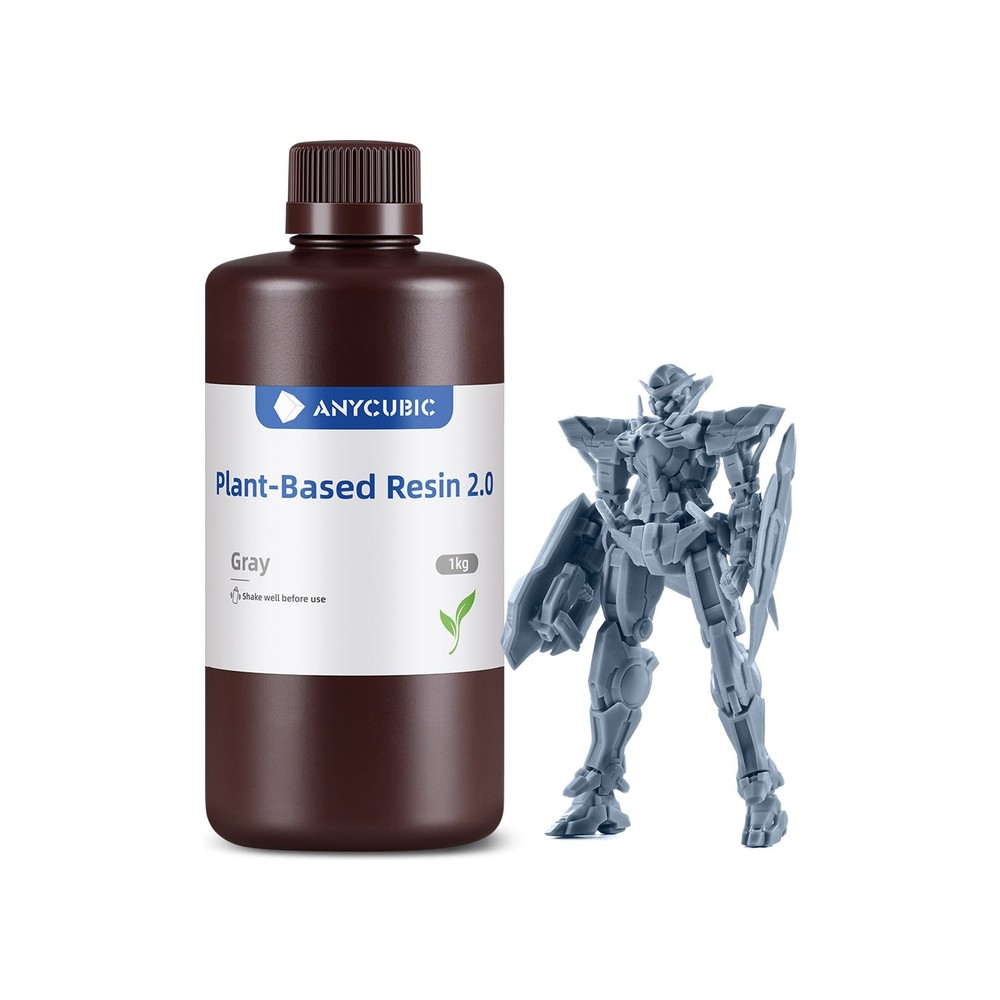 Anycubic Bitki Bazlı (Plant-Based) Reçine 1kg Gri