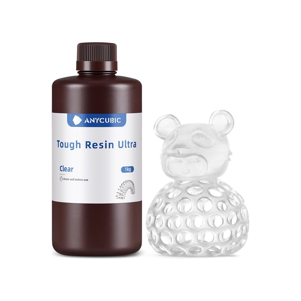 Anycubic Tough Resin Ultra Reçine 1kg Şeffaf Şeffaf