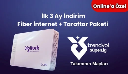 3 Ay İndirimli Fiber İnternet — Digiturk online başvuru paketi